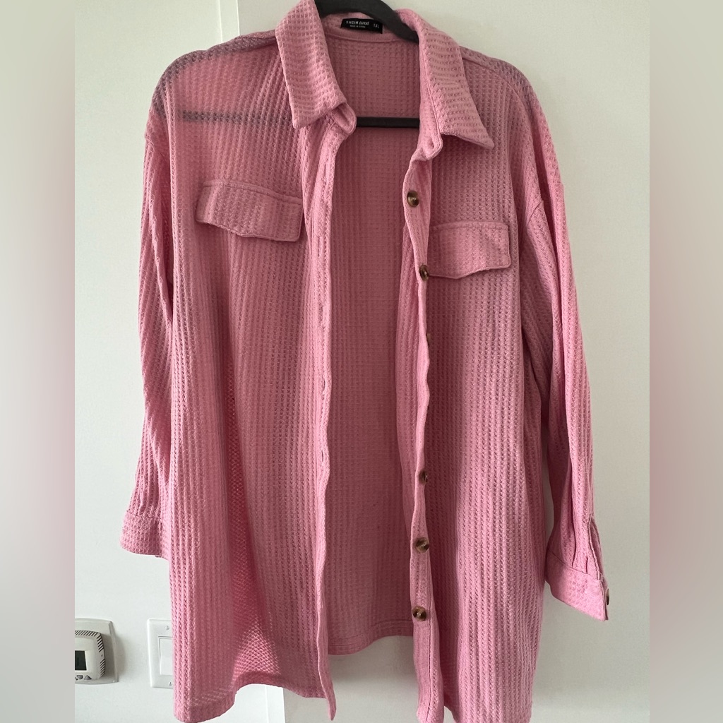 Pink Button Up